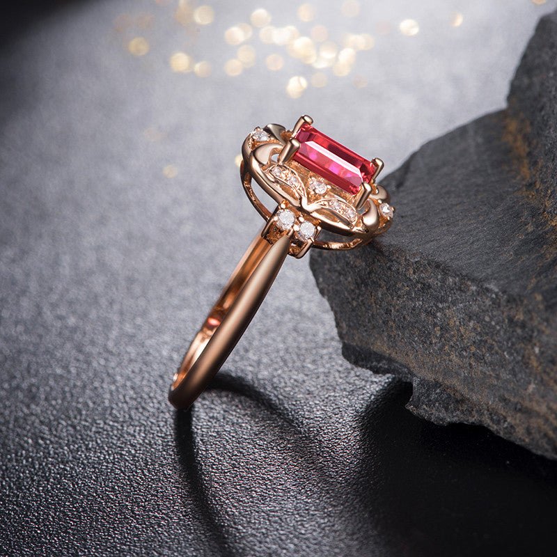 18kt Rose Gold & 0.57 ct Tourmaline Ring