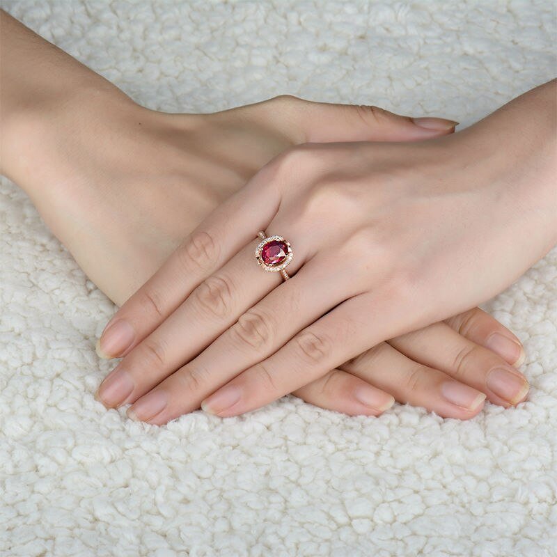 18kt Rose Gold & 1.59 ct Tourmaline Ring