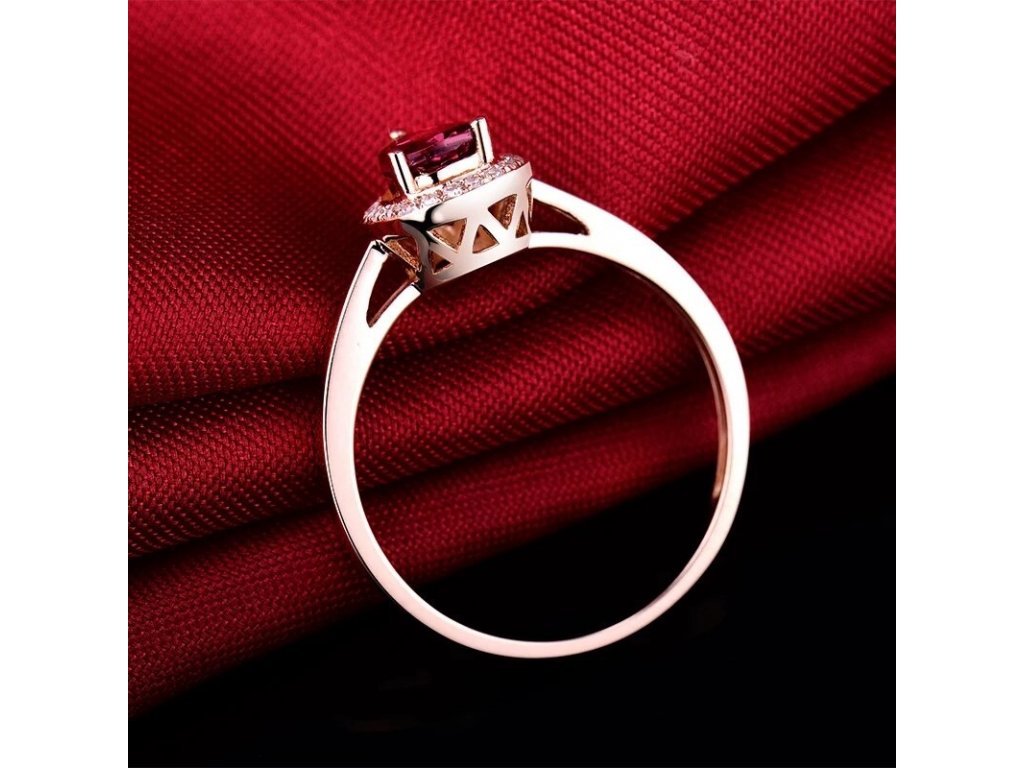 18kt Rose Gold Diamond & 0.52ct Pink Tourmaline Ring