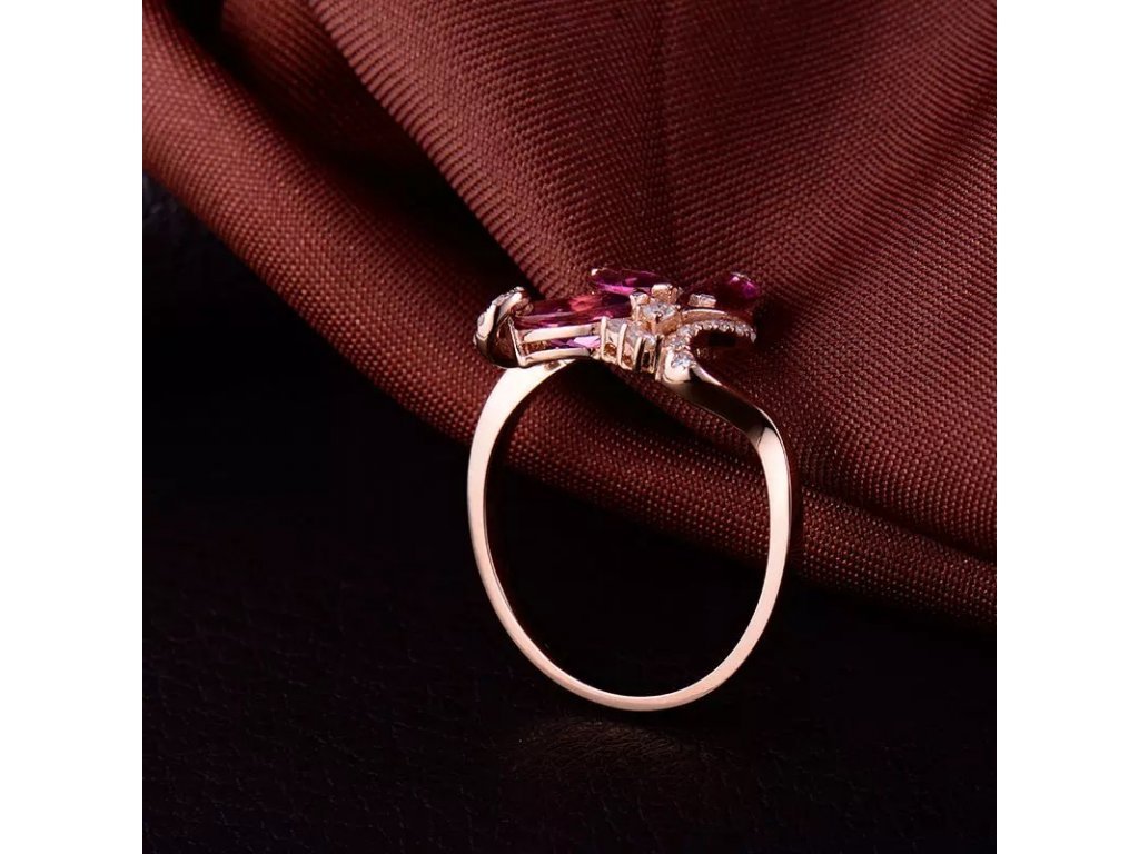 18kt Rose Gold Diamond & 1.45ct Pink Tourmaline Ring