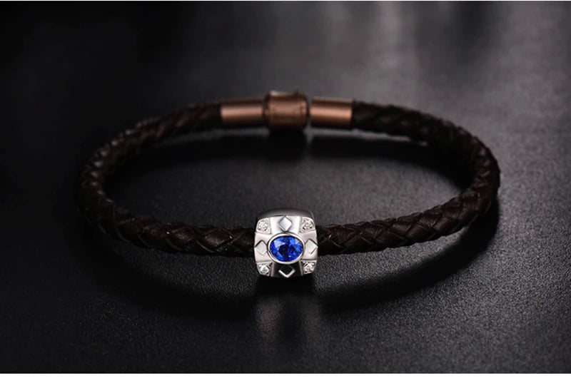 18Kt White Gold Diamond 0.60 ct Sapphire Bracelet