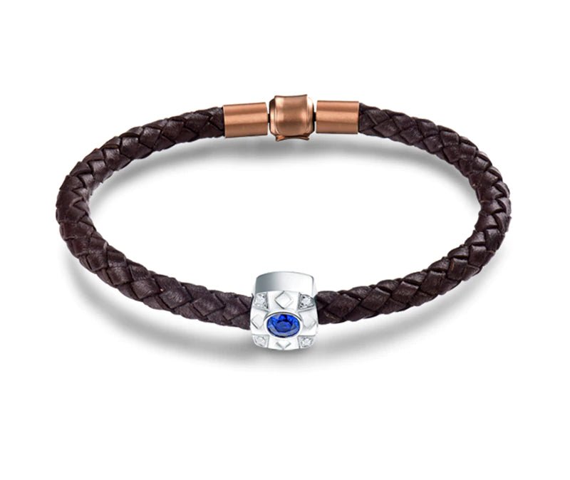 18Kt White Gold Diamond 0.60 ct Sapphire Bracelet