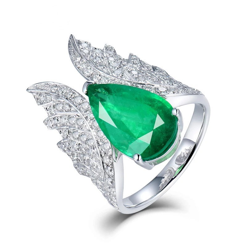 Aïda Green Ring - Diamonds 56