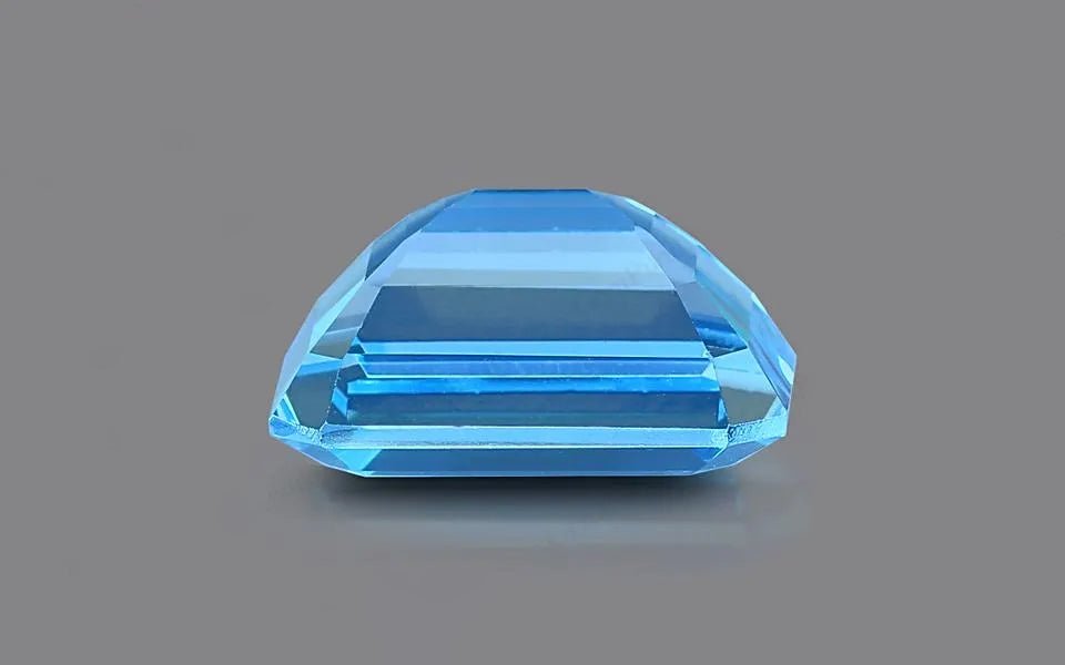 Natural Swiss Blue Topaz 26.88 ct – Octagon Cut, Certified