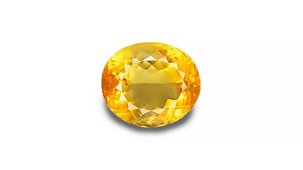 Natural yellow gemstone citrine