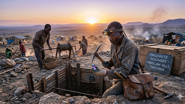 Tanzanine mine in Tanzania Merelani hills