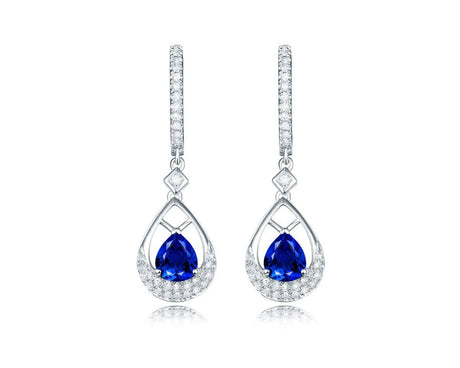 Blue Gemstone Earrings - SOSNA Gems