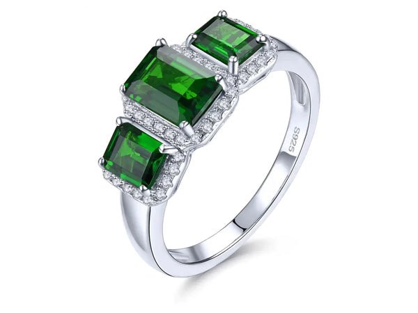 Chrome Diopside Rings - SOSNA Gems