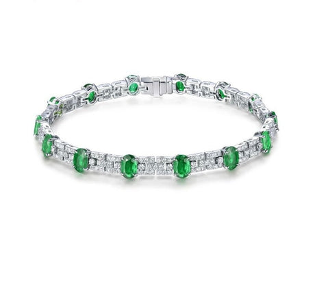 Green Gemstone Bracelets - SOSNA Gems