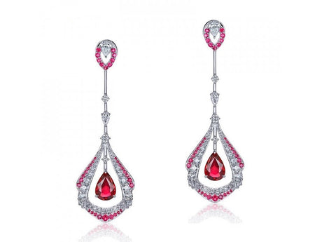 Ruby Earrings - SOSNA Gems