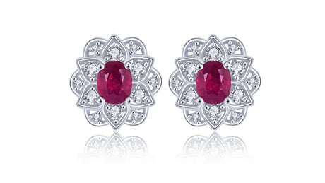 Ruby Earrings - SOSNA Gems