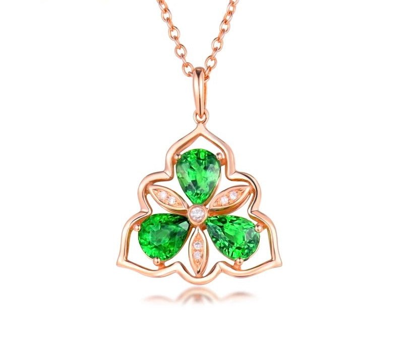 Tsavorite Pendants - SOSNA Gems