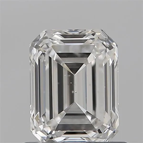 0,18ct Smaragdový přírodní diamant (Barva F, Čistota VS2, GIA Certifikovaný)