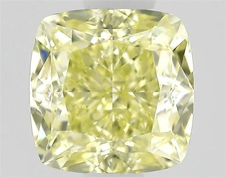 0,35ct Cushion modifikovaný přírodní diamant (Barva Fancy None Yellow, Čistota VS1, Brus EX, Neověřeno)