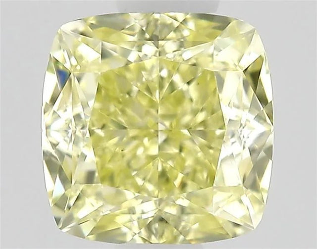 0,35ct Cushion modifikovaný přírodní diamant (Barva Fancy None Yellow, Čistota VS1, Brus EX, Neověřeno)