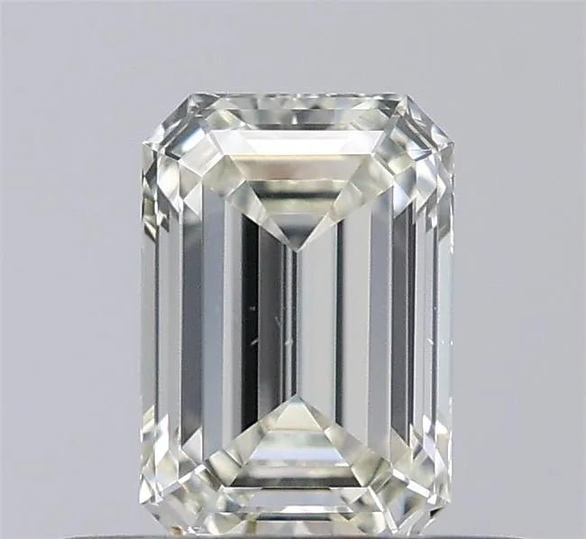 0,50ct Smaragdový Přírodní Diamant (Barva J, Čistota VS2, Brus EX, IGI Certifikováno)