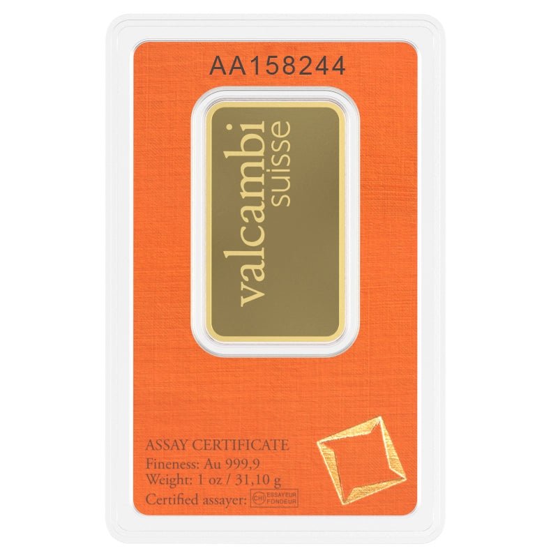 1 oz Investment Gold Bar – Valcambi