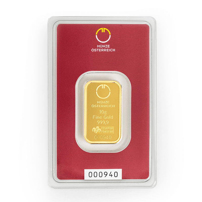 10 g Investment Gold Bar – Münze Österreich