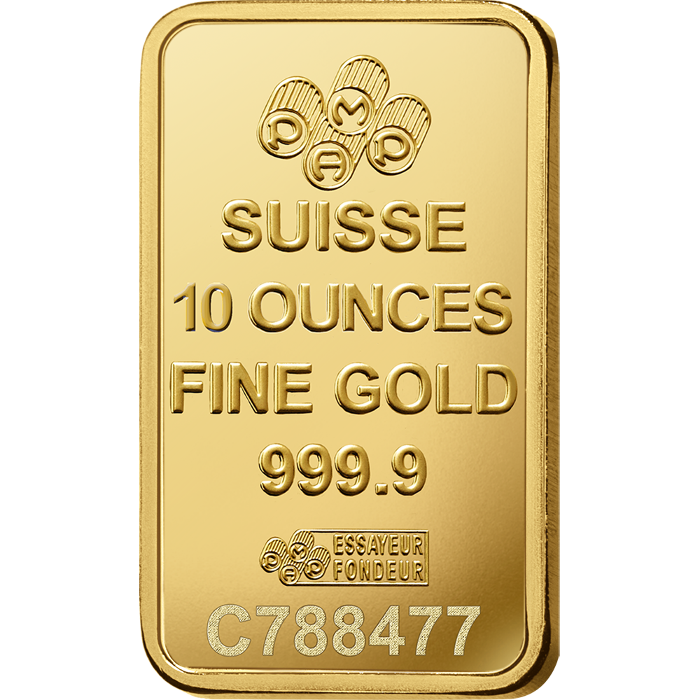 10 oz Gold Minted Bar – PAMP Suisse (Lady Fortuna)