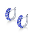 14K White Gold 2.20 ct Sapphire Earrings