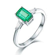 14Kt Gold Diamond 0.85 ct Emerald Ring