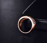 14Kt Rose Gold Diamond & 2.08 ct Ruby Ring (Unisex)