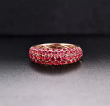 14Kt Rose Gold Diamond & 3.55 ct Ruby Ring