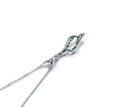 14Kt White Gold 0.40 ct Emerald Pendant