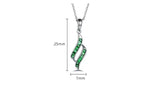 14Kt White Gold 0.40 ct Emerald Pendant