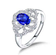 14Kt White Gold 0.60 ct Tanzanite Ring with Diamonds