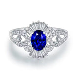 14Kt White Gold 1.01 ct Tanzanite Ring with Diamonds