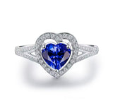 14Kt White Gold 1.37 ct Tanzanite Ring with Diamonds