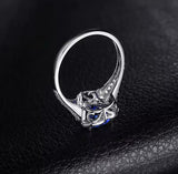 14Kt White Gold 1.37 ct Tanzanite Ring with Diamonds