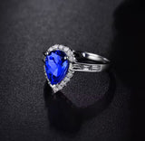 14Kt White Gold 1.99 ct Tanzanite Ring with Diamonds