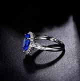 14Kt White Gold 1.99 ct Tanzanite Ring with Diamonds