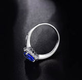 14Kt White Gold 1.99 ct Tanzanite Ring with Diamonds