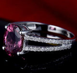 14kt White Gold Diamond 2.02 ct Tourmaline Ring