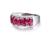14Kt White Gold Diamond 3.86 ct Ruby Ring