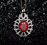 14Kt White Gold Diamond 4.35 ct Pink Ruby Pendant