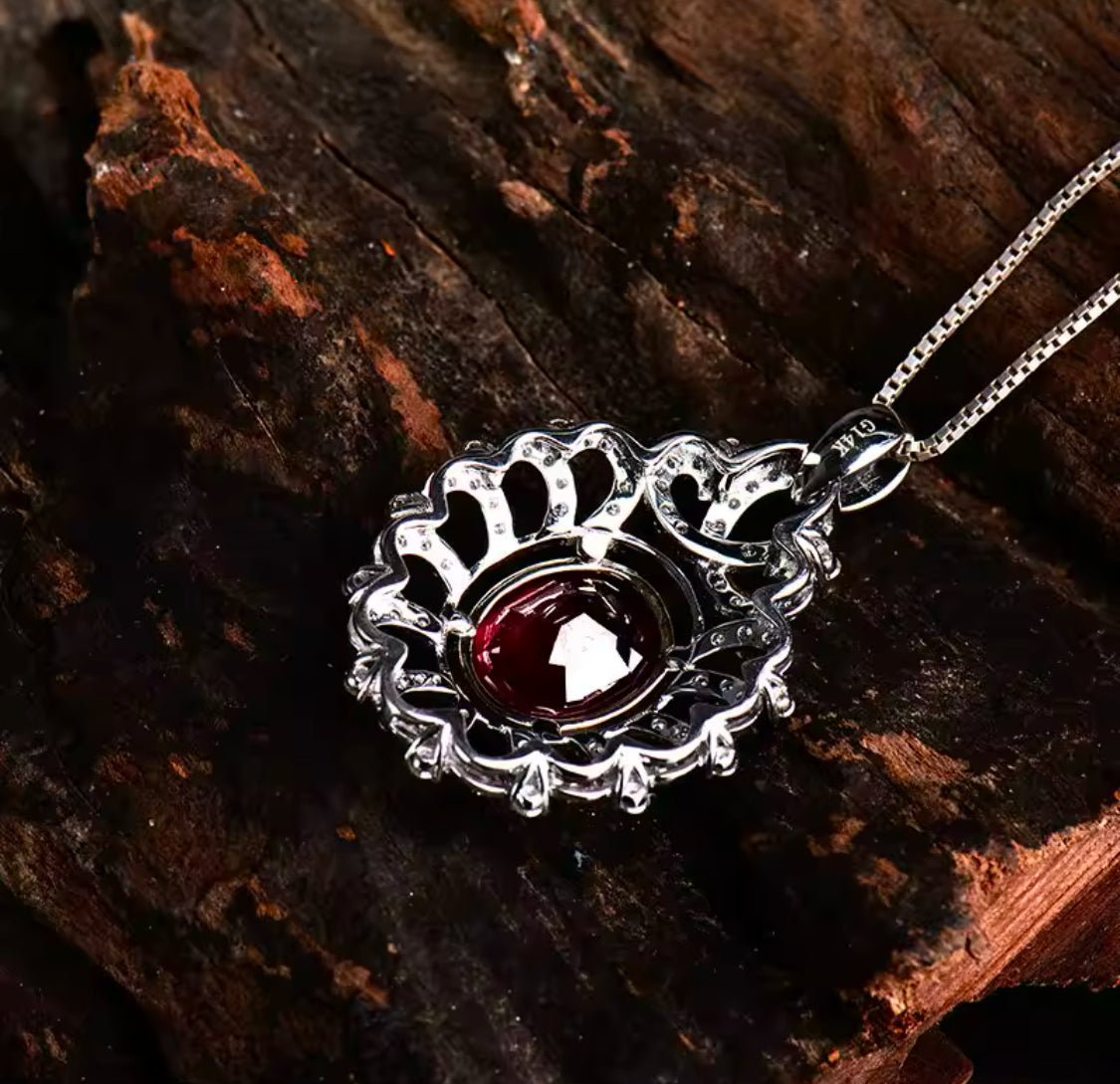 14Kt White Gold Diamond 4.35 ct Pink Ruby Pendant