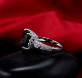 14kt White Gold Diamond 7.30 ct Green Tourmaline Ring