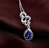 14Kt White Gold Diamonds 0.66 ct Tanzanite Pendants