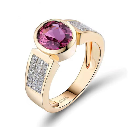 14kt Yellow Gold 1.60 ct Tourmaline Ring (Unisex)