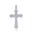 18K White Gold Diamond Cross Unisex Pendant 4.83ct – Luxury Fine Jewelry