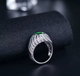 18Kt Gold Diamond 0.80 ct Emerald Ring (Unisex)