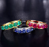 18Kt Gold Natural 0.90 ct Emerald Ring (Unisex)