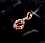 18Kt Rose Gold 0.80 ct Ruby Pendants