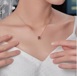 18Kt Rose Gold 0.85 ct Ruby Pendants
