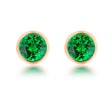 18Kt Rose - Gold 0.95 ct Tsavorite Earrings