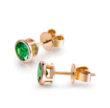 18Kt Rose - Gold 0.95 ct Tsavorite Earrings